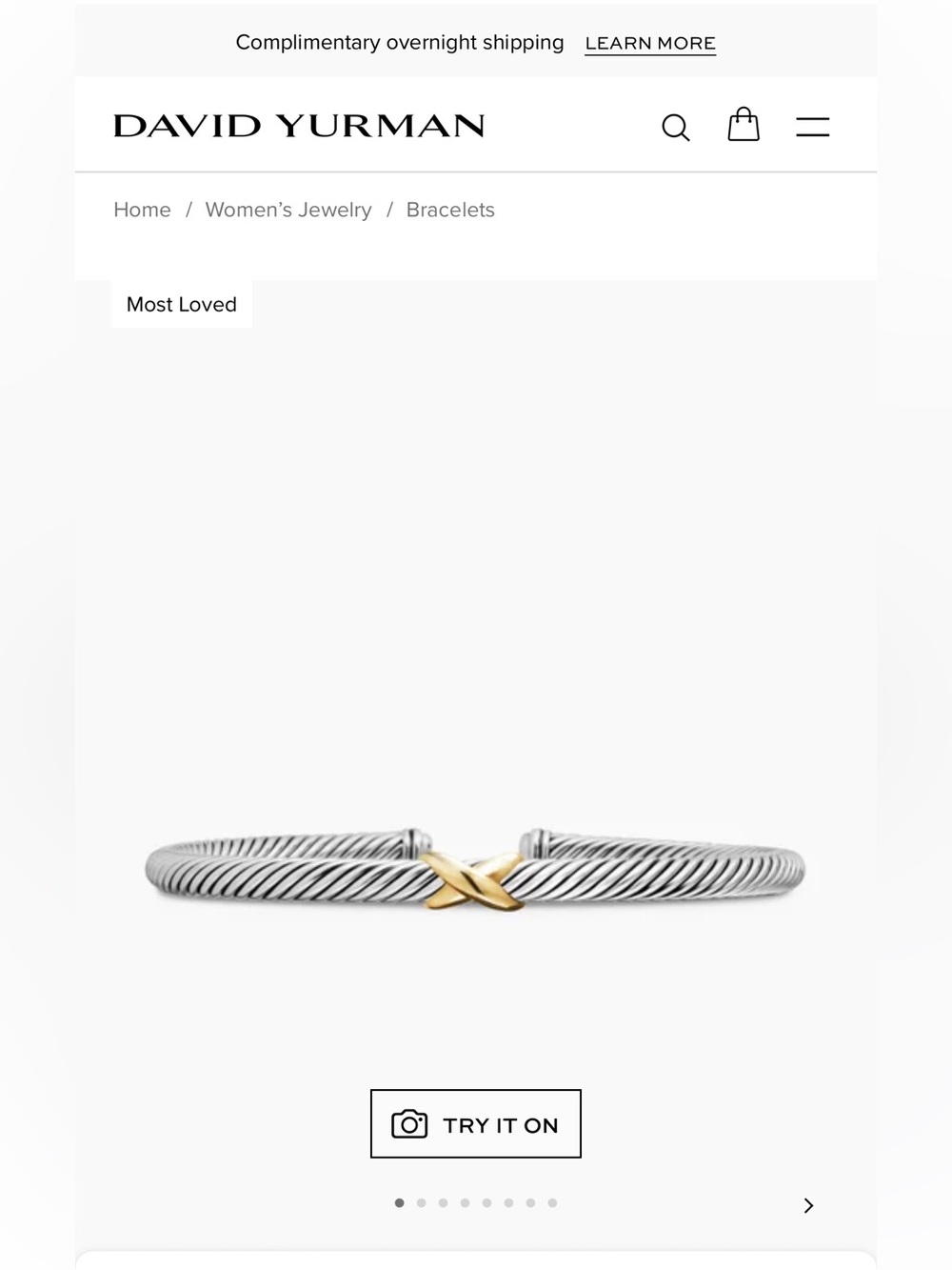 David Yurman Sterling Silver Cable Cuff Bracelet X Crossover Hinged Bangle - Picture 6 of 6